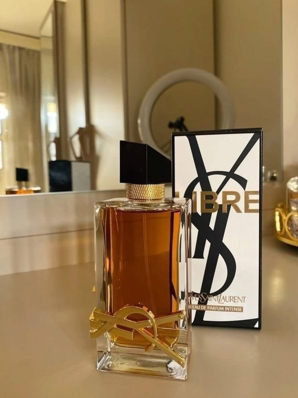 Yves Saint Laurent Libre Intense Bottle in Amber and Gold